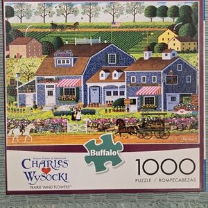 Buffalo Charles Wysocki Prairie Wind Flowers 1000 Piece Puzzle
